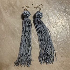 3/$16 Silver Tassel Earrings Gold Hook